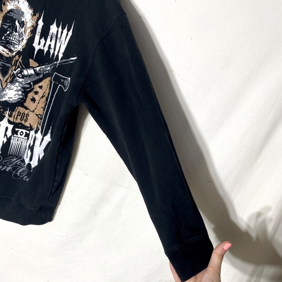 Sikspak Outlaw Scum F@CK Here To Bum You Out Graphic Hoodie M - Picture 11 of 16